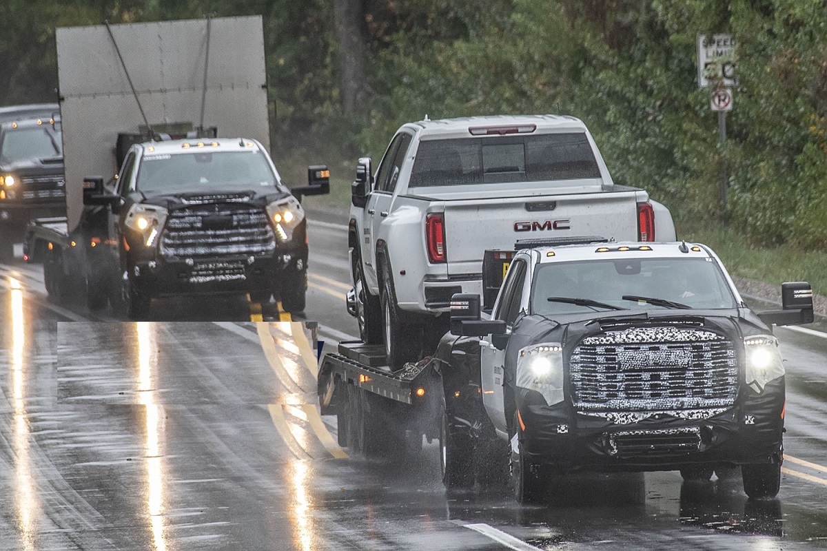 2023 GMC Sierra Denali HD Spied Testing With Less Camouflage