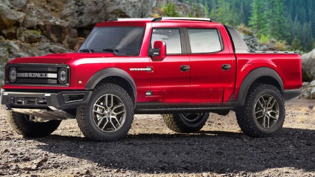 Ford Bronco Convertible rendered